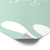 Blume, Grüne Hintergrund Poster (Ecke)