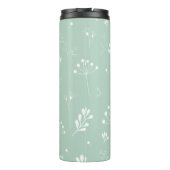 Blume, Grüne Hintergrund Thermosbecher (Rückseite)