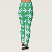 Blume Grüne Leggings (Rückseite)