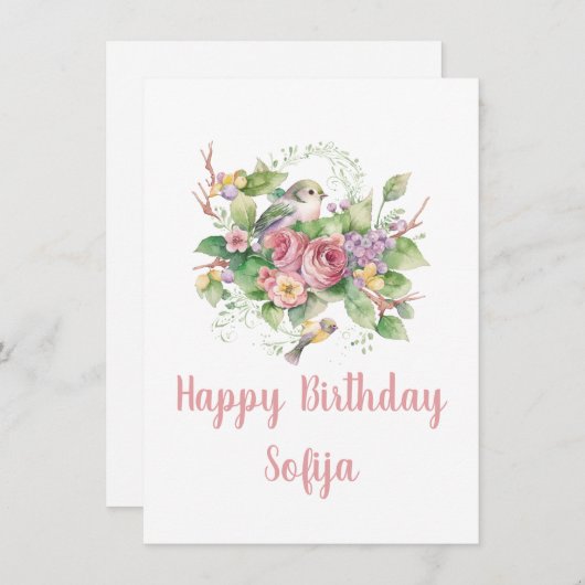 Blume Grüne Rose (Vorne/Hinten)