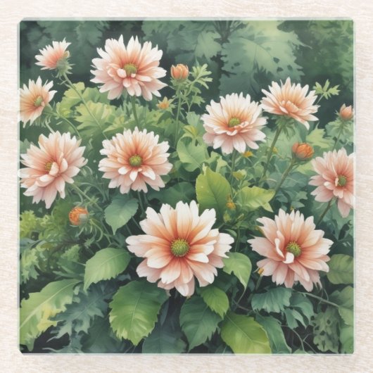 Blume Grüne Weinroute Mendrisiotto Glasuntersetzer (Vorderseite)