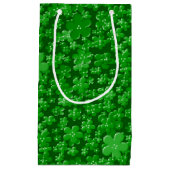 Blume, grünes GIFT BAG S Kleine Geschenktüte (Vorderseite)