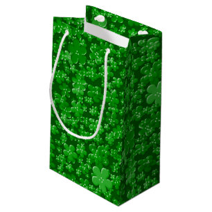 Blume, grünes GIFT BAG S Kleine Geschenktüte