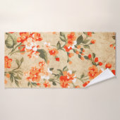 Blume Grunge Art Badehandtuch (Badehandtuch)