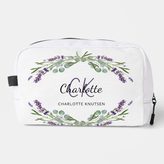 Blume-Grünname Waschbeutel (Vorderseite)