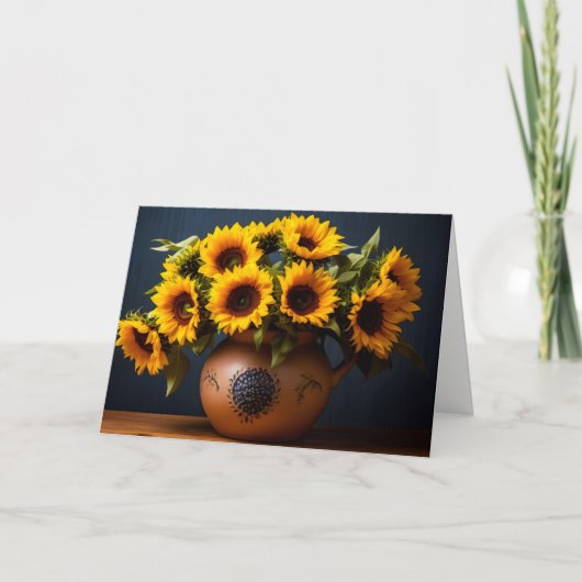 Blume Grußkarte Feiertagskarte (Vorderseite)