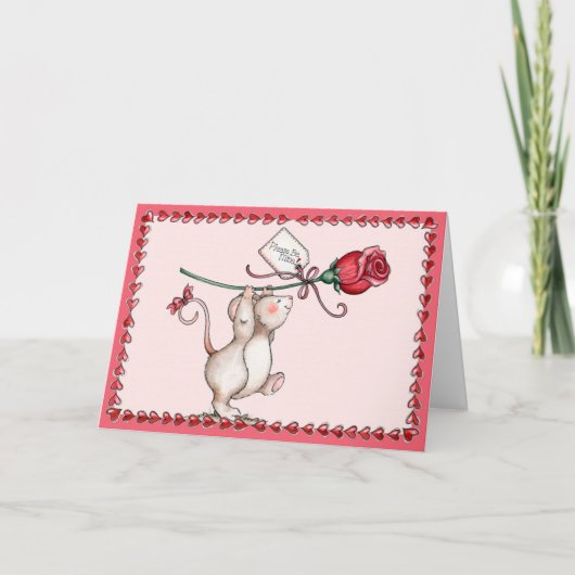 Blume - Grußkarte Karte (Vorderseite)