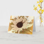 Blume Grußkarte Karte (Gelbe Blume)