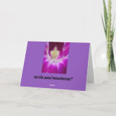 Blume Grußkarte Karte (Rückseite)