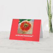 Blume Grußkarte Karte (Rückseite)