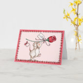 Blume - Grußkarte Karte (Gelbe Blume)