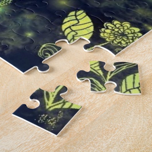 Blume Guitar Art Puzzle - Romantische Musik (Seite)