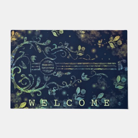 Blume Guitar Art - Willkommen Fußmatte (Vorderseite)