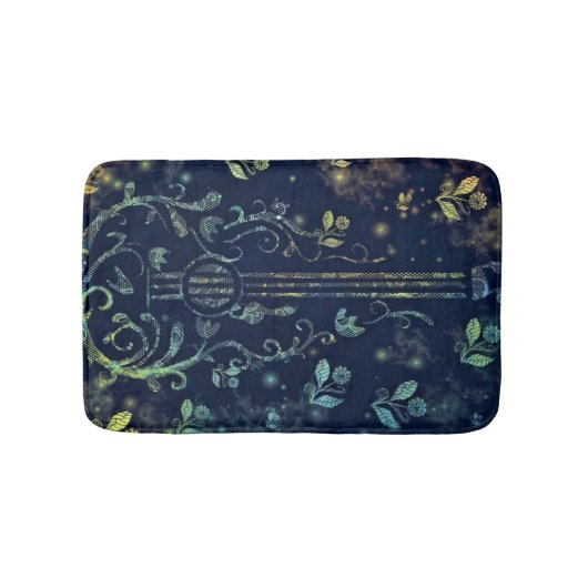 Blume Guitar Bath Mat Modernes Design Badematte (Vorderseite)