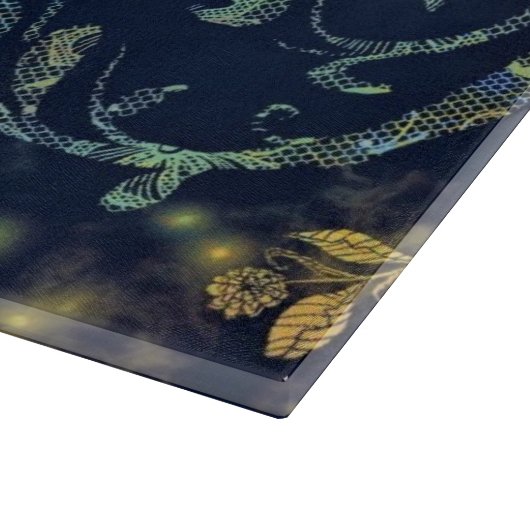 Blume Guitar Cutting Board Schneidebrett (Ecke)