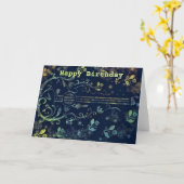 Blume Guitar Geburtstagskarte Karte (Gelbe Blume)