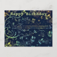 Blume Guitar Happy Birthday Card