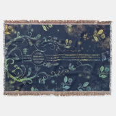 Blume Guitar Throw Blanket Decke (Vorderseite)