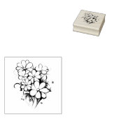Blume Gummistempel (Stempel)