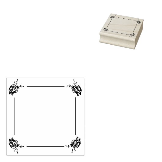 Blume Gummistempel (Stempel)