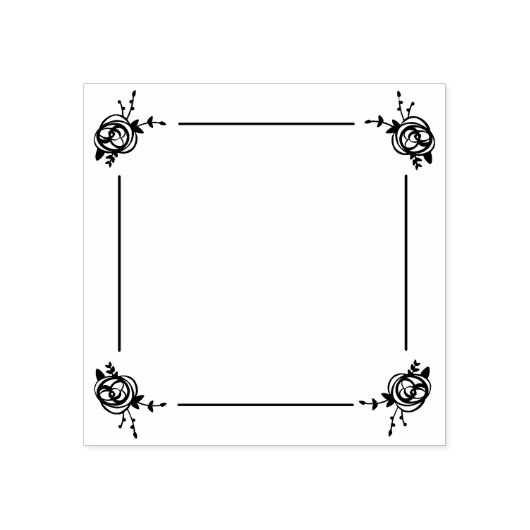 Blume Gummistempel (Prägung)