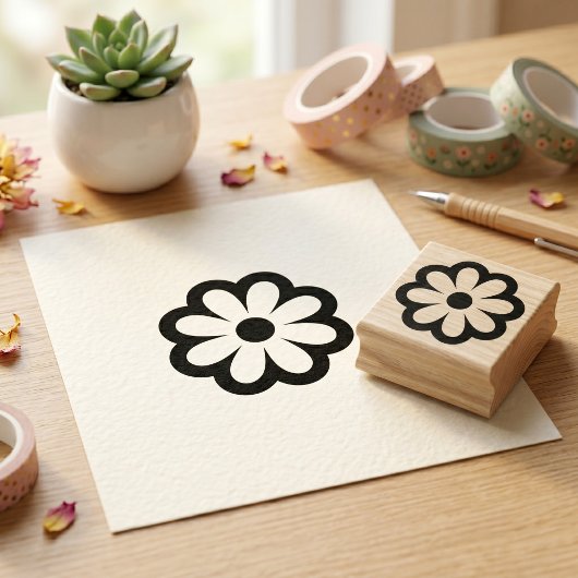 Blume Gummistempel