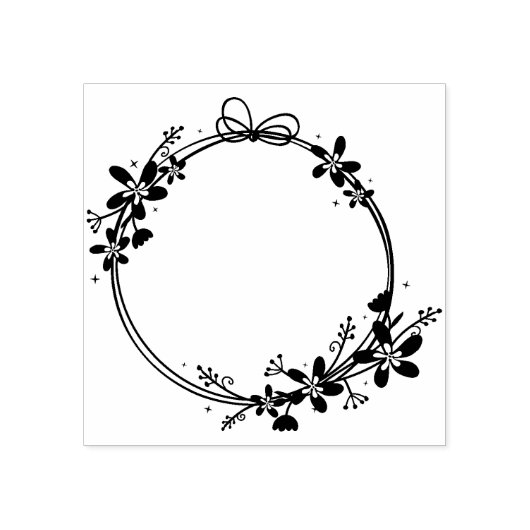 Blume Gummistempel (Prägung)