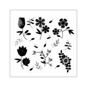 Blume Gummistempel (Prägung)