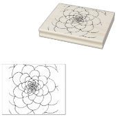Blume Gummistempel (Stempel)