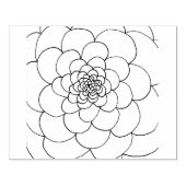 Blume Gummistempel (Prägung)