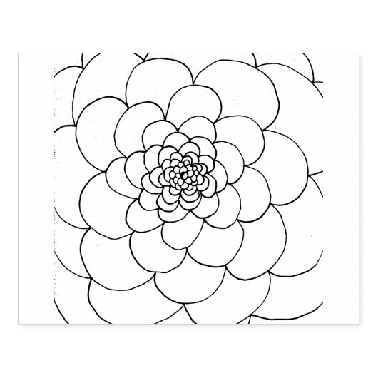 Blume Gummistempel (Prägung)