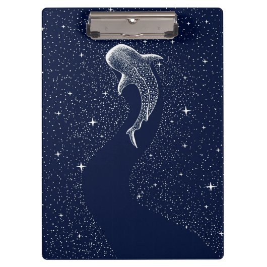 Blume | Hai - farbige Tiere Klemmbrett (Vorderseite)