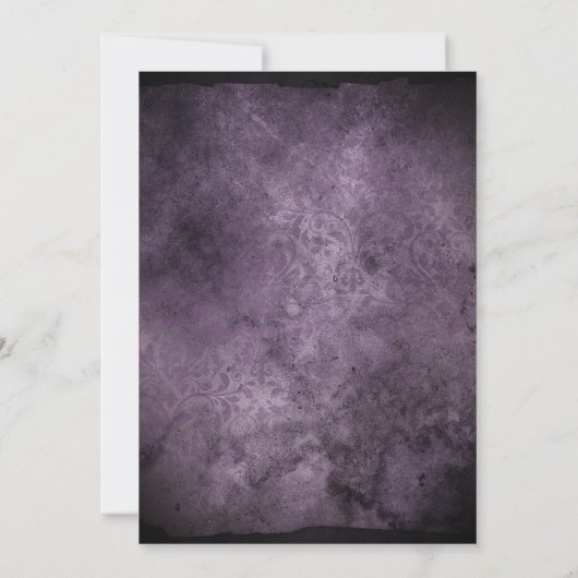 Blume Halloween Einladung (Rückseite)