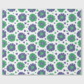 Blume Halloween Pumpkin Hearts Geschenkpapier (Flach)