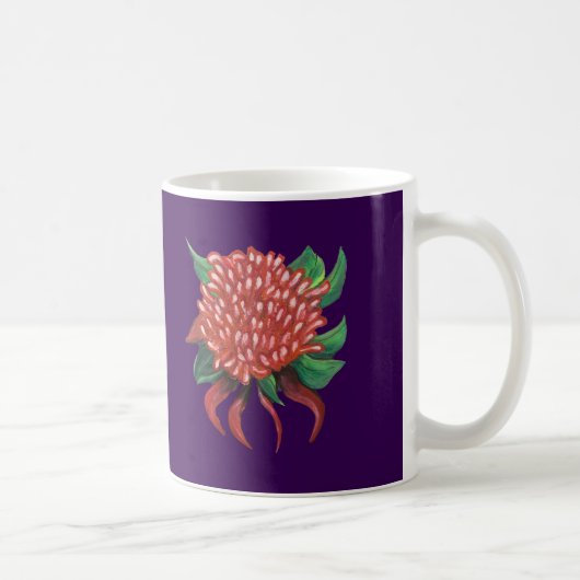 Blume Hand Drawn Waratah Kaffeetasse (Rechts)