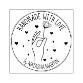 Blume Handmade by Liebe Gummistempel (Prägung)