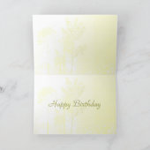 Blume Happy Birthday Karte (Innenseite)