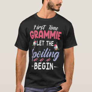 Blume Happy Nana Erstes Mal Grammie Ließ The Spoi T-Shirt