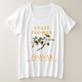 Blume Hawaii Der Hibiskus arnottianus Große Größe T-Shirt