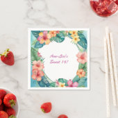 Blume Hawaii Geburtstag Serviette (Beispiel)