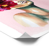 Blume Head Lady Print Poster (Ecke)