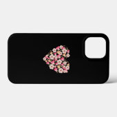 Blume Heart iPhone Case (Rückseite (Horizontal))