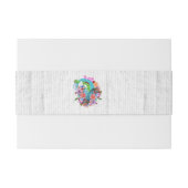 Blume Heart Mexican Wedding Einladungsbanderole (Rückseitenbeispiel)