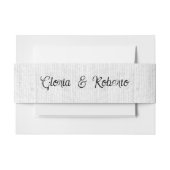 Blume Heart Mexican Wedding Einladungsbanderole (Vorderseite Beispiel)