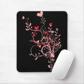 Blume Hearts Mousepad (Mit Mouse)