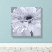 Blume Hellblauer Daisy Leinwanddruck (Insitu (Holzboden))