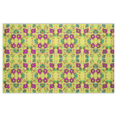 Blume Hellgelber Hintergrund Stoff (Fat Quarter (45,7 x 55,9 cm))