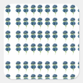 Blume-Hemd, Boho-Wildblumen Quadratischer Aufkleber