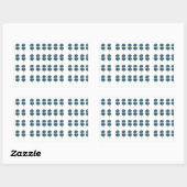 Blume-Hemd, Boho-Wildblumen Rechteckiger Aufkleber (Blatt)