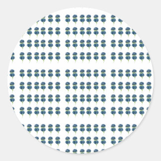 Blume-Hemd, Boho-Wildblumen Runder Aufkleber